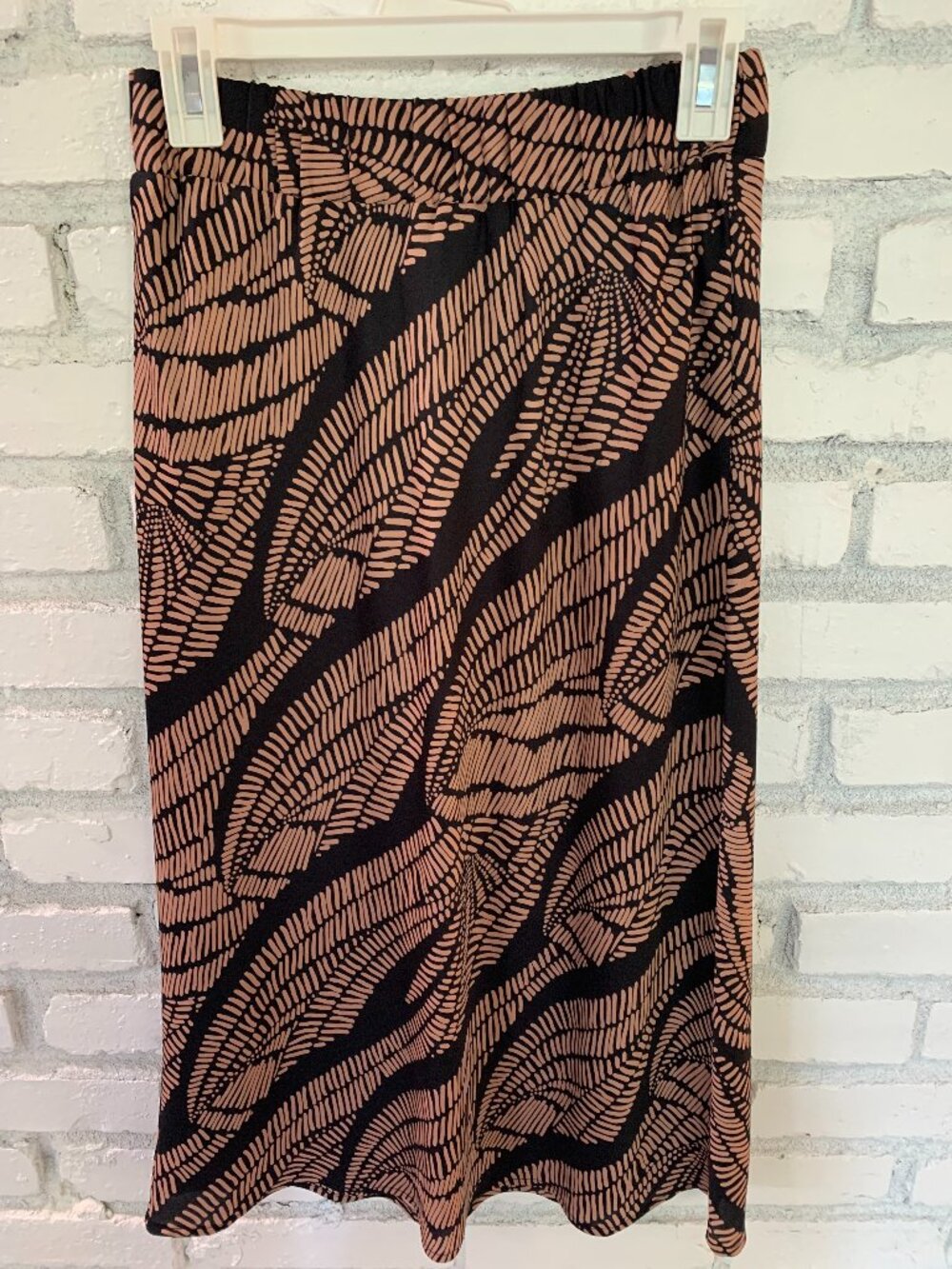 Peyton Jensen Abstract Leaf Print Skirt